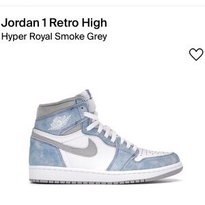 Jordan 1 Retro High Hyper Royal Smoke Grey